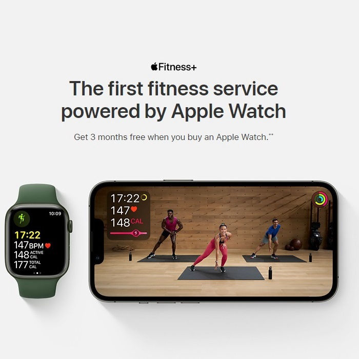 Apple watch series 7 - gps + cellular 41mm - Midnight Aluminum Case with Sport Band - Apple fitness+ service